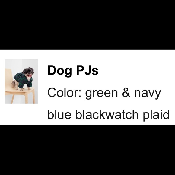 Men’s PJ XXL. Family matching Gap Blackwatch Plaid PJ. Men’s, women’s and dog. - Picture 3 of 4